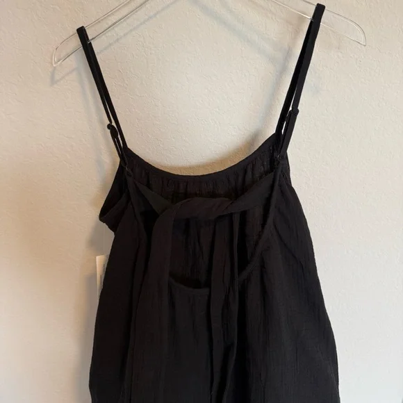 NWT Sol Angeles Gauze Black Maxi Dress M/L - Picture 9 of 12
